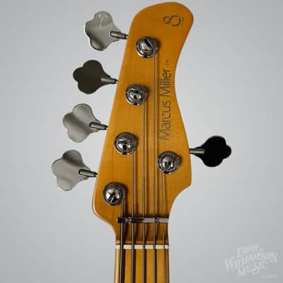 Sire Marcus Miller P5: 4-String Bass Guitar, Maple Fingerboard, Metallic Gold image 7