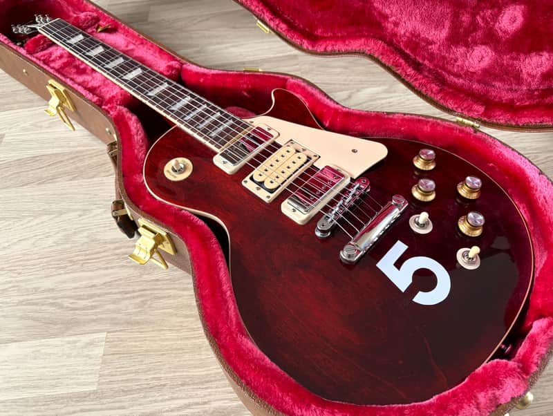 TPP Pete Townshend / The Who "Number 5" Gibson USA Les Paul Deluxe / Wine Red - Dimarzio Tribute image 1