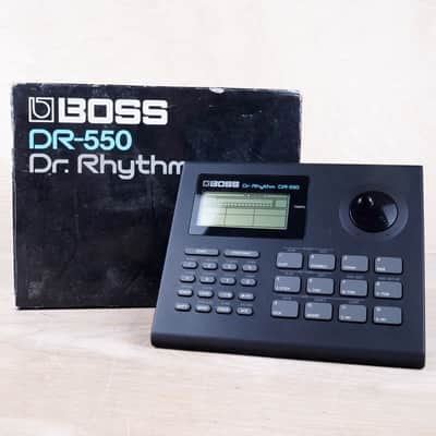 Boss DR-550 Dr. Rhythm in Box 1990 Black Made in Japan w/ Box, Manuals