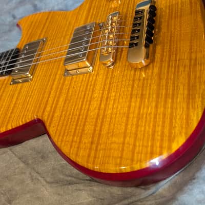 Vaccaro Groove Jet USA Aluminum Neck Custom Shop Flame Maple Gold Hardware Signed Kramer image 5