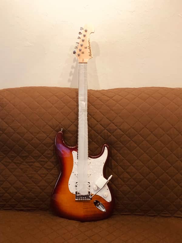 Washburn SFDSB Deluxe Sonamaster Double Cut Solid Body Flame Maple Top Maple Bolt-on Maple Neck 6-String Electric Guitar image 1