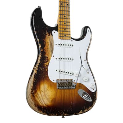 Fender LTD 70th Anniversary '54 Stratocaster Super Heavy Relic WF 2-Color Sunburst - Custom Electric Guitar image 8
