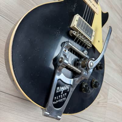 Gibson Custom Dealer Select 1956 Les Paul Standard Bigsby Electric Guitar - Ebony image 3