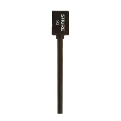 Shure WL93 Omnidirectional Subminiature Lavalier Condenser Microphone with TA4F for Shure Bodypack Transmitters, 4' Cable, Black image 4