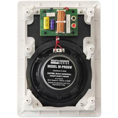 BIC America M-PRO6W Muro Outdoor 6.5" w/ Pivoting Tweeters In-Wall Speakers 150W image 4