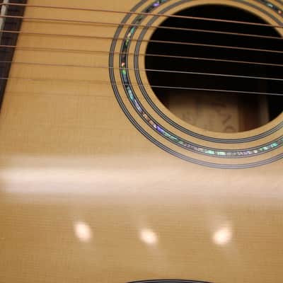 Zager Guitars ZAD020E Dreadnought Acoustic Electric Guitar Natural w/Original Case image 7