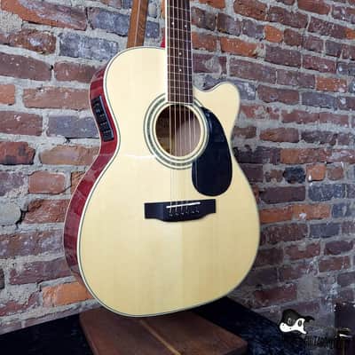 Zager ZAD-50CE OM Acoustic Electric Guitar w/ Upgraded 2020 Fishman & HSC (2013 - Natural Finish) image 4