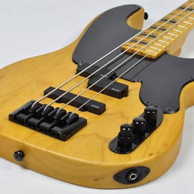 Schecter Model-T Session Electric Bass in Aged Natural Satin Finish image 3
