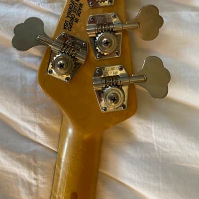 1988 Erine Ball Music Man Stingray Bass 1988 - Translucent Red - 4-Bolt, 2-Band EQ (with Extras!) image 4