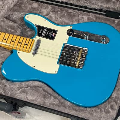 Fender American Professional II Telecaster B-STOCK MN Miami Blue Auth Dealer #698 image 4