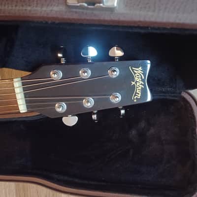 1999 Washburn   D-10Q Dreadnough - Quilted Sunburst image 8