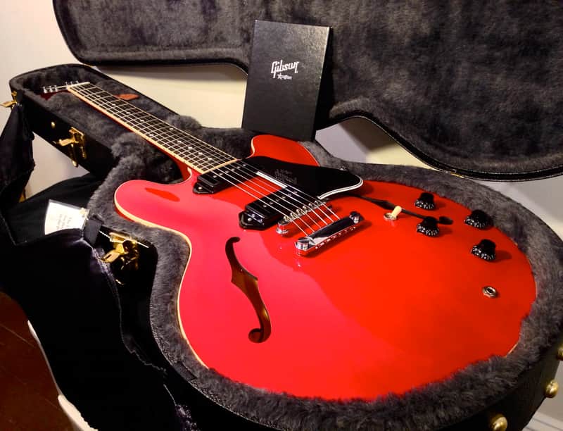 Gibson ES-335 P90 Custom Shop 2011 Red w/ Coil Tap - Gloss Top image 1