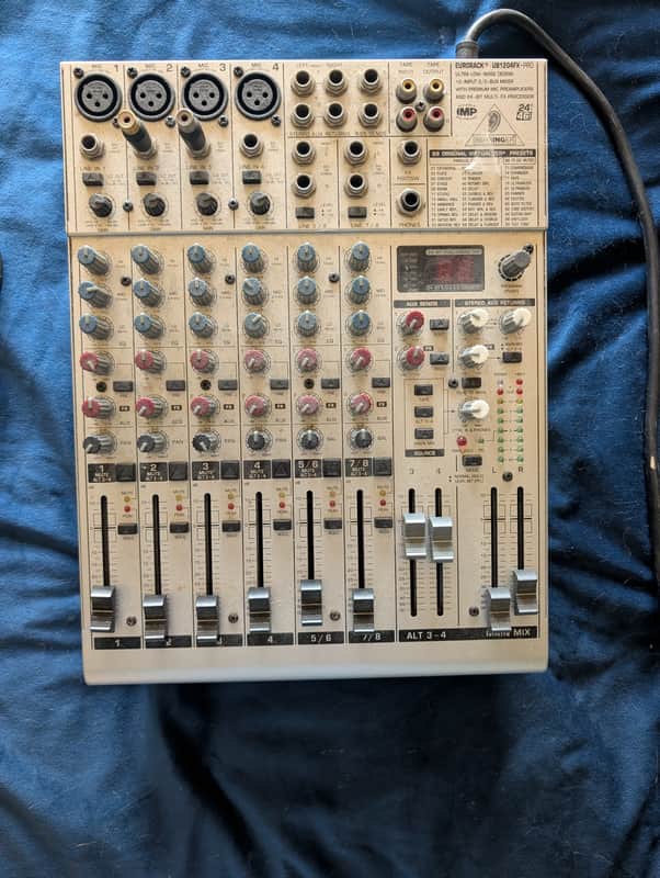 Behringer Eurotrack UB1204FX-PRO portable sound board 2000s - Silver image 1
