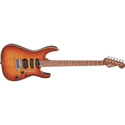 Charvel USA Select DK24 HSS 2PT CM QM Autumn Glow 2839413798 image 4