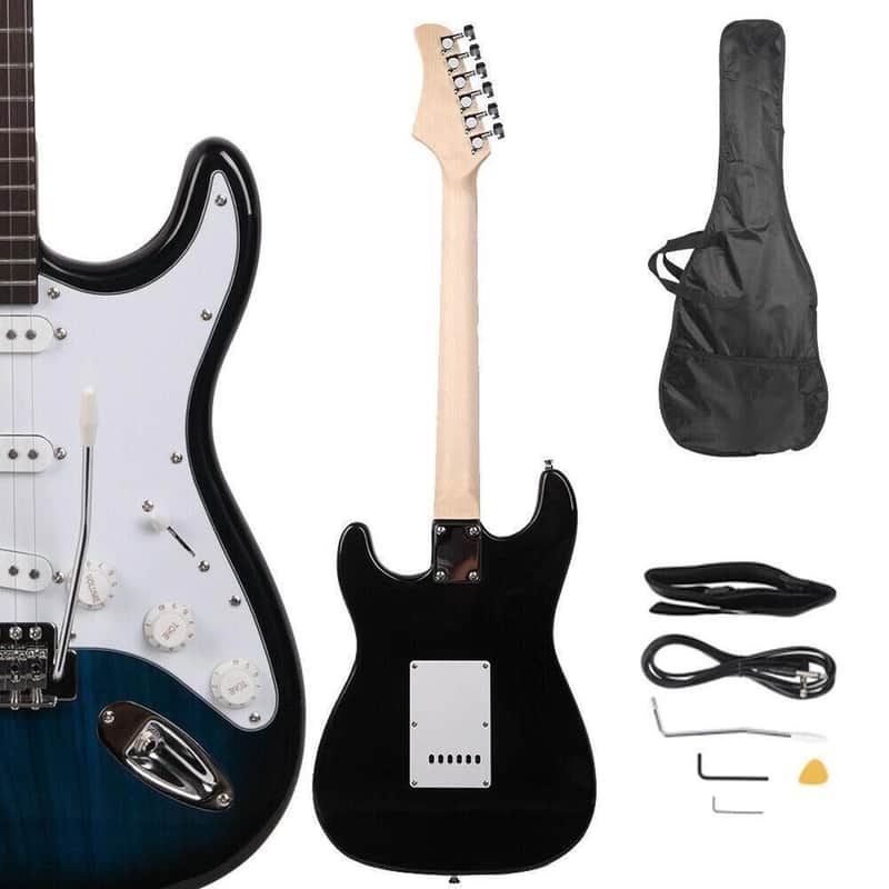 Cxxss School Music GST Electric Guitar Set w/ Gig Bag Strap Cord for Beginner image 1