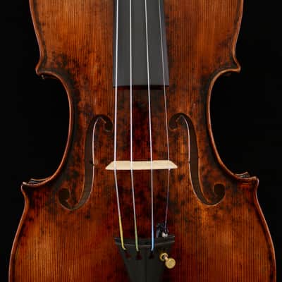 Stradivari Violin Awesome Sound Master Work Antiqued Style Oil Varnish image 10