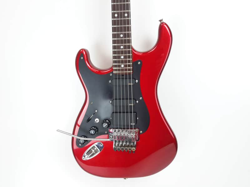 Lefty Vintage Kramer FOCUS 3000 W/EMG MIJ Japan Electric Guitar Red w/ OHSC Case image 1