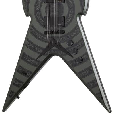 Schecter Warhammer NT Electric Guitar. Norse Dragon Bullseye metallic green image 1