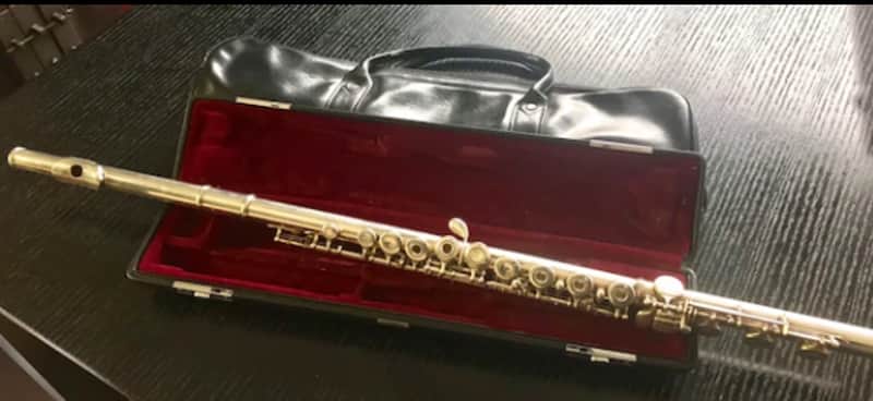 Yamaha Yamaha YFL-462 EXCELLENT Sterling Silver Flute, Open Hole, B Foot, Offset G Key Silver image 1