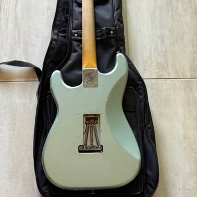 Mario Martin Model S Strat Guitar (Brazilian Rosewood Fretboard) 2023 - Firemist Silver Relic image 4