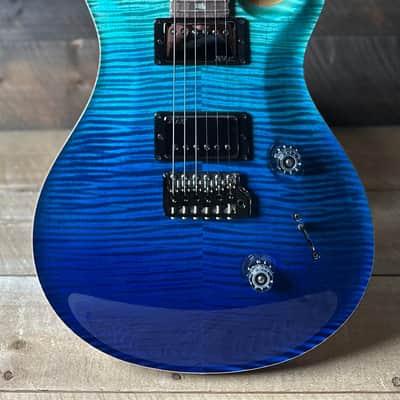 PRS Wood Library Custom 24 Blue Fade 10 Top Brazilian Rosewood Fretboard 58/15lt Korina Back 411447 image 5