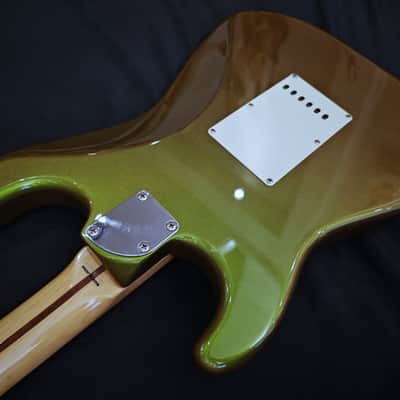 Fender Japan STR-VC Stratocaster 2011 - Burgundy to Green image 5