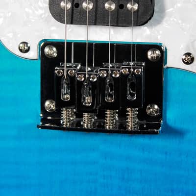 Flight Pathfinder TBL Tenor Ukulele Solidbody Electric Blue Fade image 10