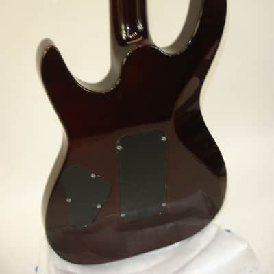 DBZ Barchetta FM Electric Guitar, Amber w/ Case image 13