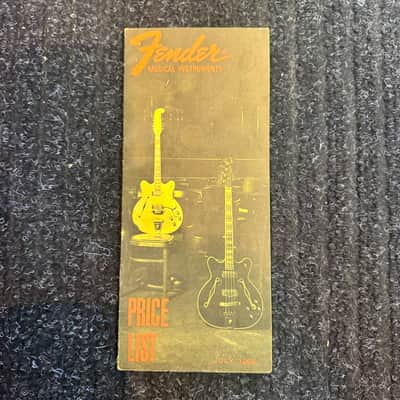 Fender Price List 1968 image 1