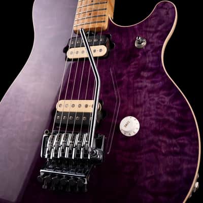Used 1995 Ernie Ball Music Man Eddie Van Halen EVH Signature Floyd Translucent Purple with Case image 9