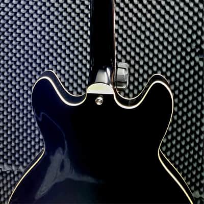 Hagstrom Tremar Viking Deluxe Semi-Hollow with Tremolo Gloss Black image 6