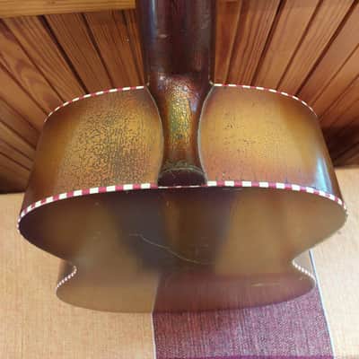 1950s Del Vecchio acoustic resonator guitar (red/gold sunburst) image 8
