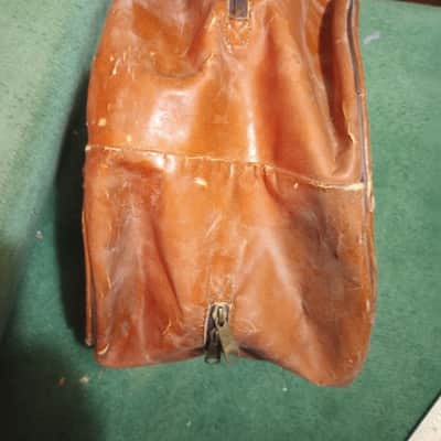 Hazel U.S.A. Vintage  12x8   Drum Bag/Case - Brown Leather image 4