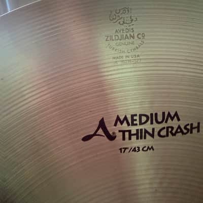 Zildjian 17" A Series Medium Thin Crash Cymbal - Traditional, Outstanding Condition! image 3