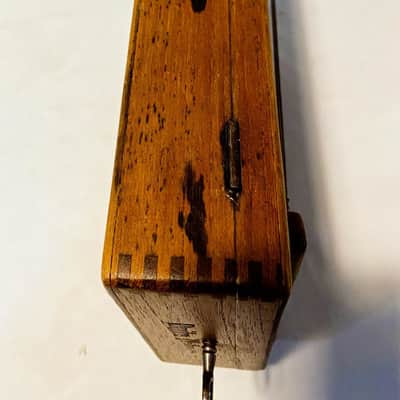 Custom 4-String Cigar Box Guitar – Antique Pre-WWII Mahogany Box – As Found image 12