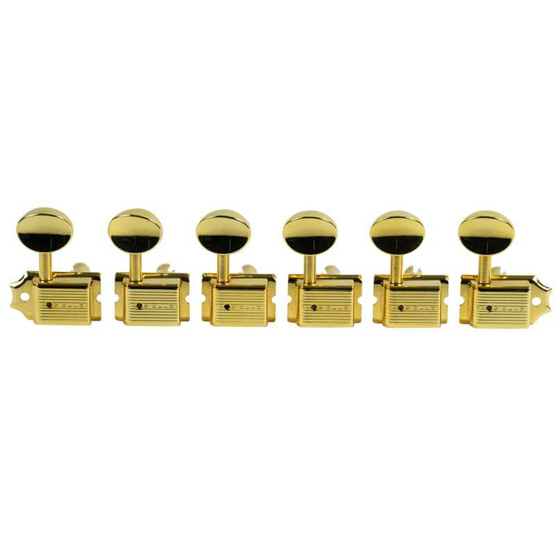Kluson 6 In Line Deluxe Series Tuning Machines GOLD KD-6B-GM image 1