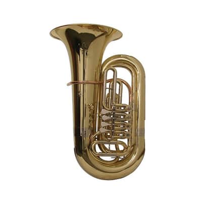 Schiller American Heritage 4 Valve Rotary Tuba Gold image 1