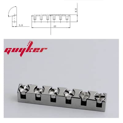 Guyker 43mm Guitar Nut-Height Titanium Adjustable Nut Replacement for LP SG New image 3