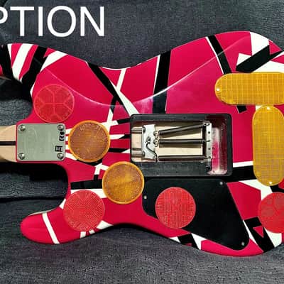 EVH STRIPED SERIES RBW (FRANKY / FRANKENSTRAT) BODY WITH 5150-STYLE BANANA NECK TRIBUTE GUITAR image 7