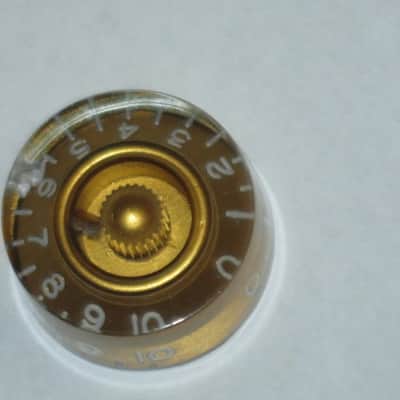THREE used kind of relic'ed genuine Gibson GOLD SPEED KNOBS (ONLY 3 of the 4 knobs from PRSK-020 set are for sale) from 1990s image 14