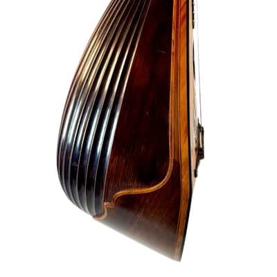 Stridente Neapolitan Mandolin Decorated Curved Ribs 1900's image 6