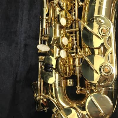 B - U.S.A. WAS-LQ Professional Alto Saxophone Lacquer w/Hard Case, Gloves, Cleaning Rod & Neck Strap image 5
