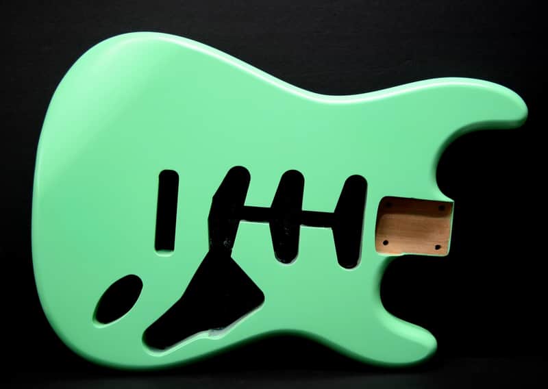 Brio Strat SSS Style Body 2pc Alder Surf Green - Nitro Satin image 1