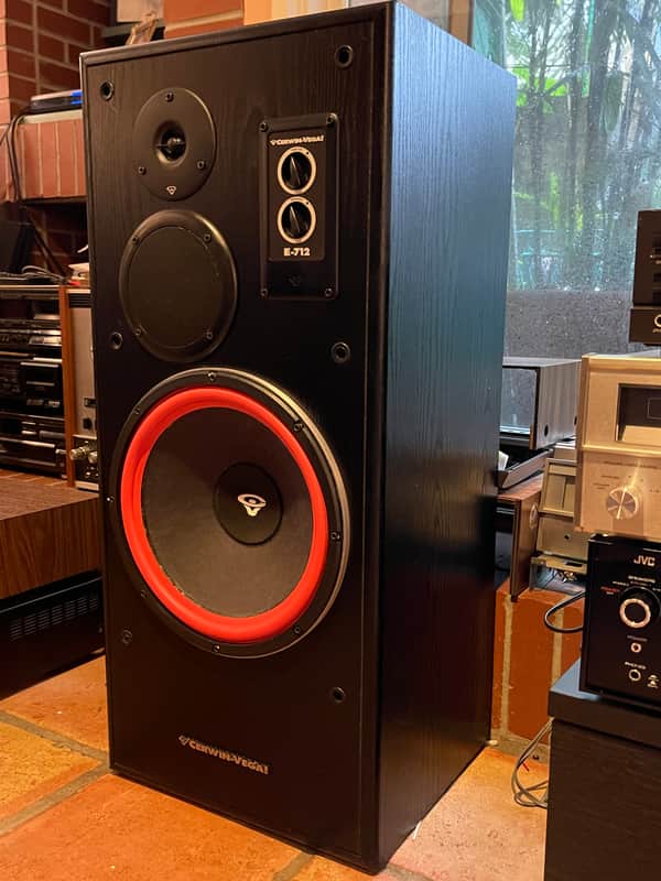 Cerwin-Vega E-712 Floor Speakers (1998) Black image 1