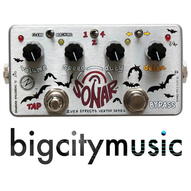 Zvex Vexter Series Sonar Tremolo with Tap Tempo 2010s - Silver with Graphic image 1