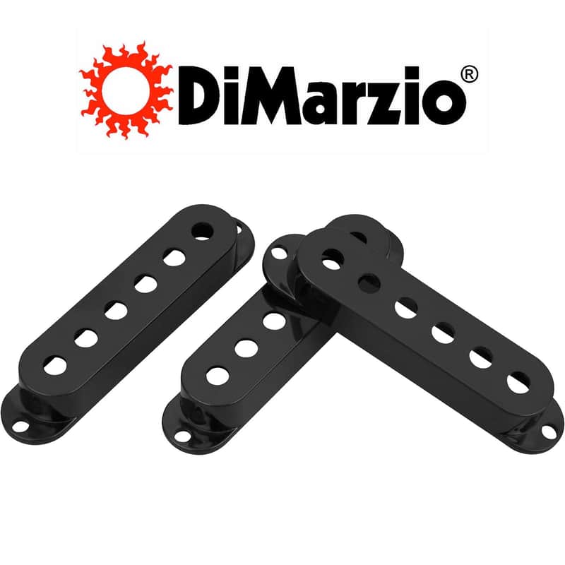 NEW DiMarzio DM2001 Strat Pickup Covers (3) Fits HS, Area, FS-1 & SDS-1 - BLACK image 1