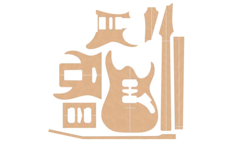 Guitar Template Set - Ibanez RG550 (1/2") image 1