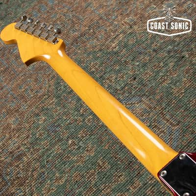 1999 Fender '62 Reissue Jaguar JG66-85MH Old Candy Red w/ Matching Headstock CIJ image 14
