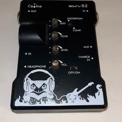 Caline Scuru S2 Rechargeable Preamp/DI Headphone Amp Pedal 2020 - Black image 3