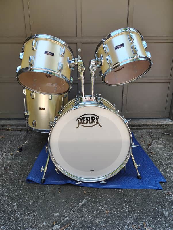 Pearl Fibreglass 4 piece Shell Pack 12,13,16, and 22 1970's image 1